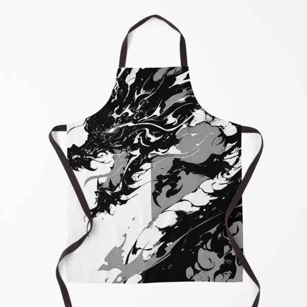 Item preview, Abstract Ink Dragon – Japanese Sumi-e Style Black Dragon Art, Minimalist Mythical Creature Illustration designed and sold by Dyan4.