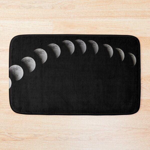 Item preview, Monthly phases cycles of the moon black and white photograph poster art print designed and sold by Astrid Arkhangelsky.