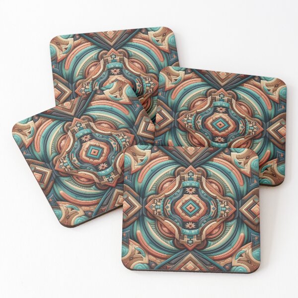 Item preview, Abstract Geometric Harmony – Ethnic Mandala-Inspired Pattern designed and sold by Dogandesighn.
