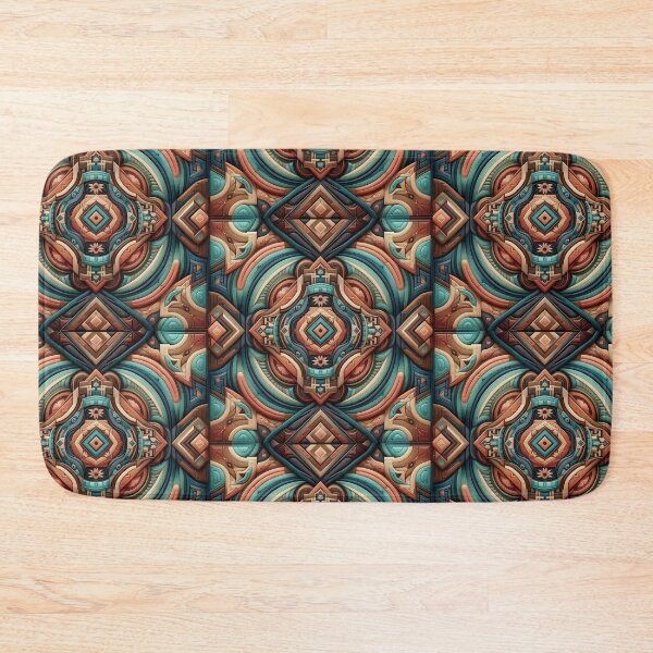 Item preview, Abstract Geometric Harmony – Ethnic Mandala-Inspired Pattern designed and sold by Dogandesighn.