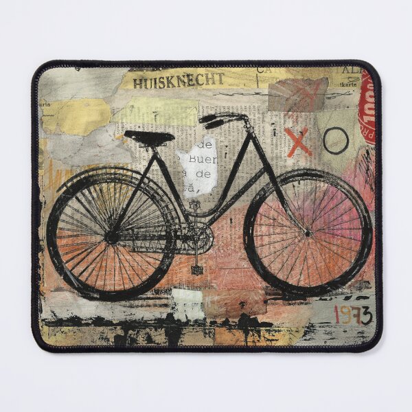 Item preview, Vintage Bicycle Collage Wall Art – Retro Cycling Poster designed and sold by art2print.