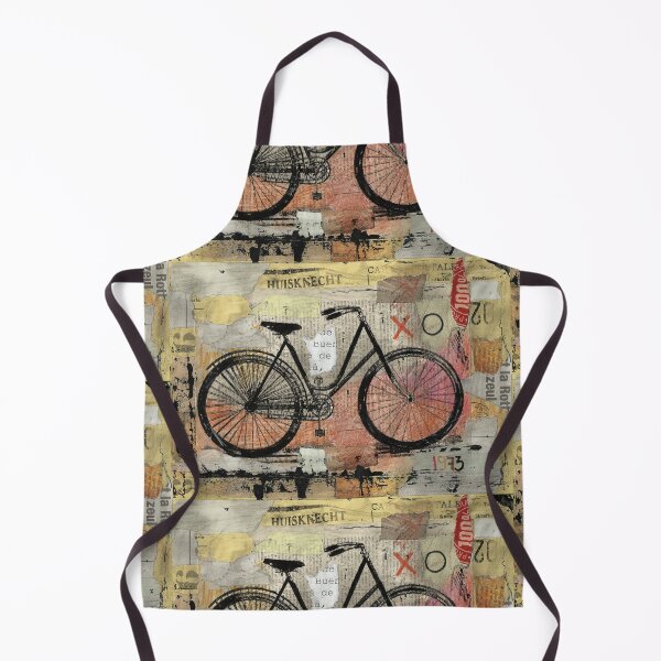 Item preview, Vintage Bicycle Collage Wall Art – Retro Cycling Poster designed and sold by art2print.