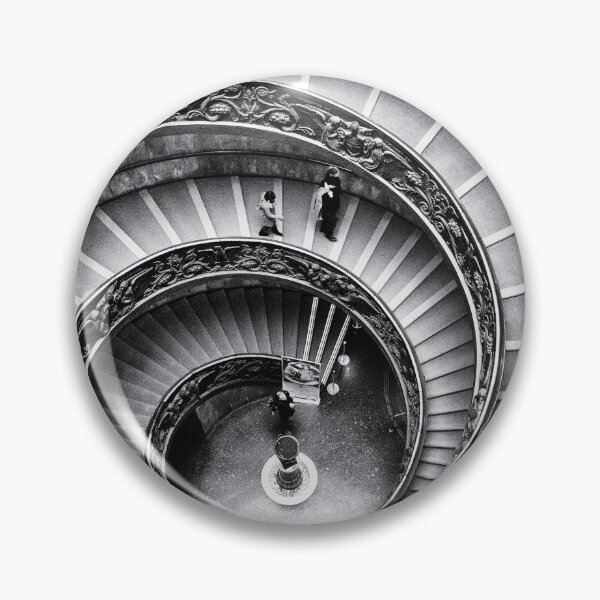 Item preview, Spectacular gilded age spiral marble staircase architectural black and white photograph poster art print  designed and sold by Astrid Arkhangelsky.