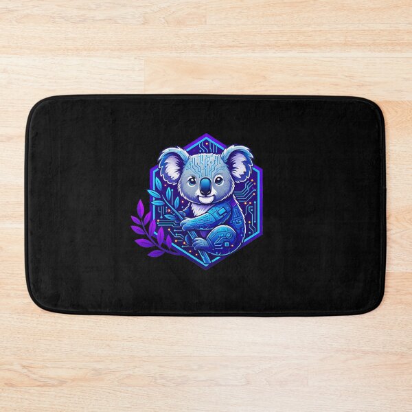 Item preview, Cyber Koala Tech Art - Futuristic Neon Circuit Australian Wildlife Illustration designed and sold by AbulailArt.
