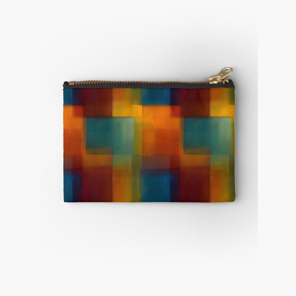 Item preview, Amber and Teal Geometric Color Field Abstract designed and sold by Moisky Patterns.