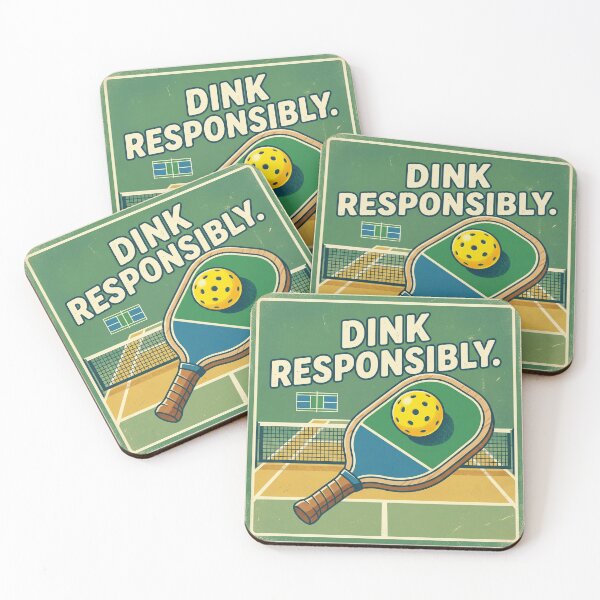 Item preview, Dink Responsibly | Funny Pickleball Pun designed and sold by ryanguas.