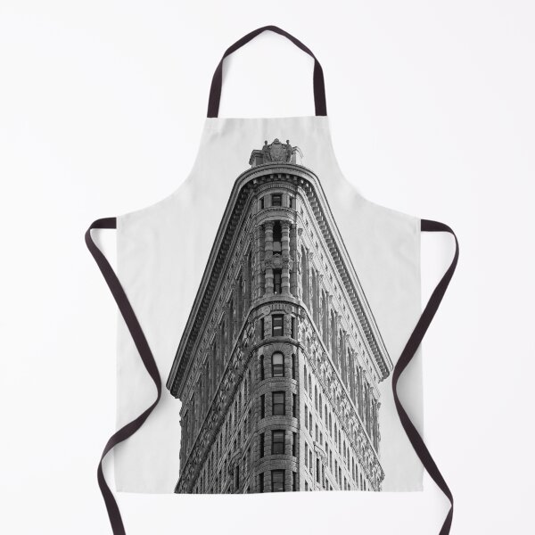 Item preview, Flatiron building New York City skyscraper vintage black and white photograph poster art print designed and sold by Astrid Arkhangelsky.
