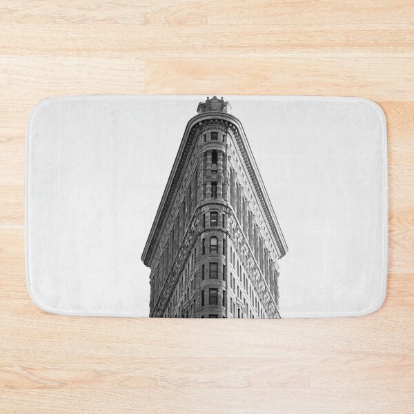 Item preview, Flatiron building New York City skyscraper vintage black and white photograph poster art print designed and sold by Astrid Arkhangelsky.
