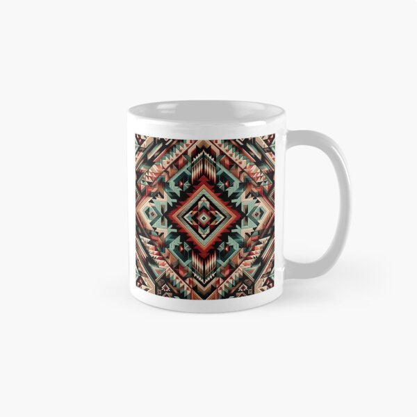 Item preview, Native Geometry – Earth Tone Ethnic Motif designed and sold by Dogandesighn.