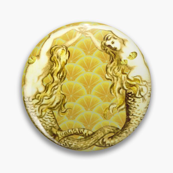 Item preview, Twin Mermaids in a Sea of Lemons and Butter designed and sold by CONTRAPINK.