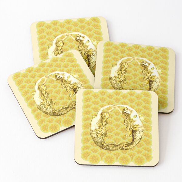 Item preview, Twin Mermaids in a Sea of Lemons and Butter designed and sold by CONTRAPINK.
