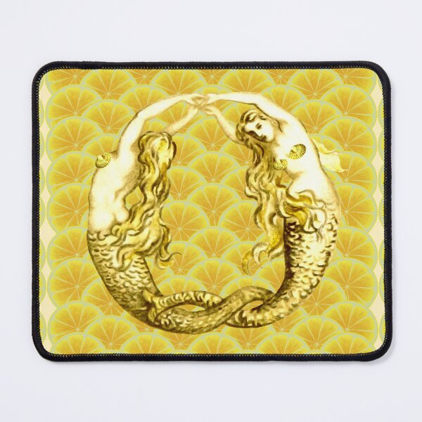 Item preview, Twin Mermaids in a Sea of Lemons and Butter designed and sold by CONTRAPINK.