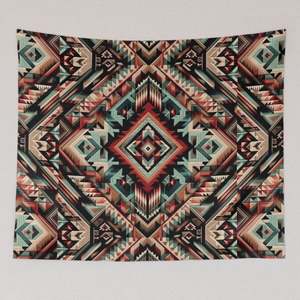 Item preview, Native Geometry – Earth Tone Ethnic Motif designed and sold by Dogandesighn.