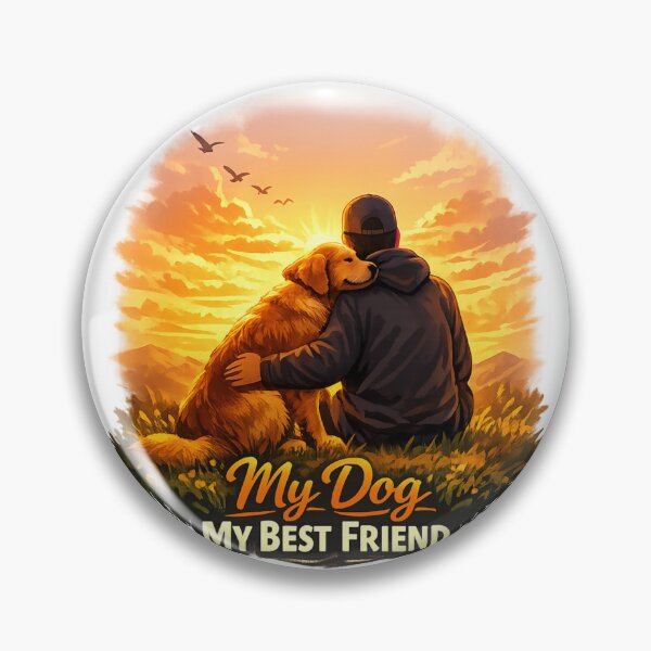 Item preview, My Dog My Best Friend – Cute Dog Lover Friendship Design for Pet Owners designed and sold by ArtWaveStudio8.