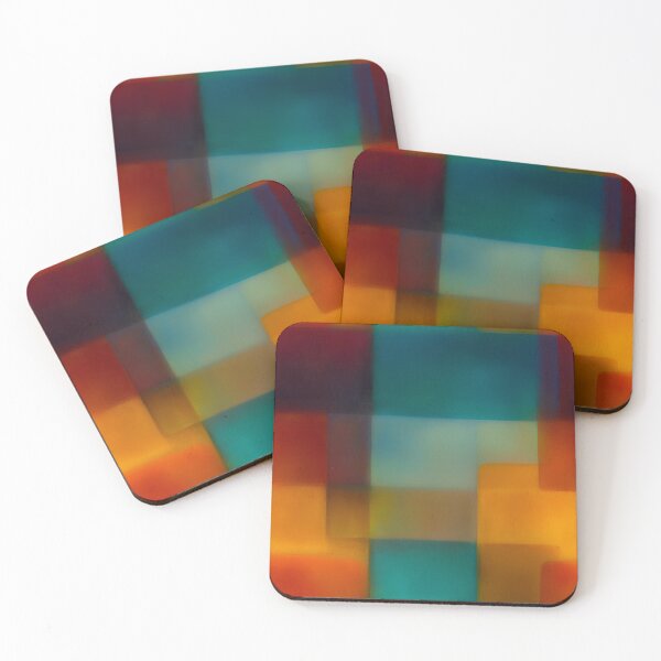 Item preview, Teal Centered Geometric Color Field Abstract designed and sold by Moisky Patterns.