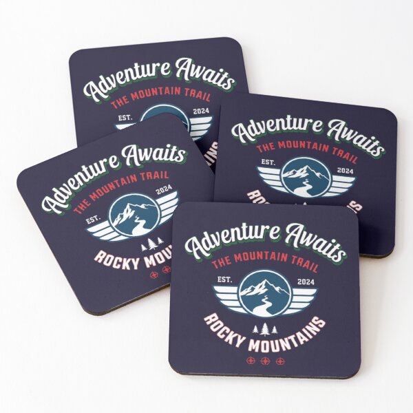 Item preview, Adventure Awaits – Rocky Mountain Trail Emblem designed and sold by Dogandesighn.