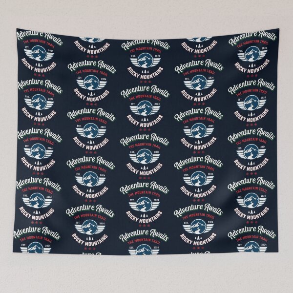 Item preview, Adventure Awaits – Rocky Mountain Trail Emblem designed and sold by Dogandesighn.