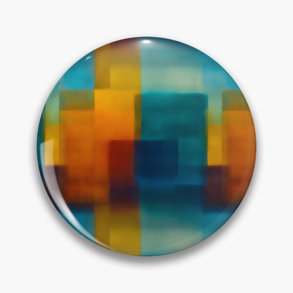 Item preview, Teal Amber Layered Geometric Abstract designed and sold by Moisky Patterns.