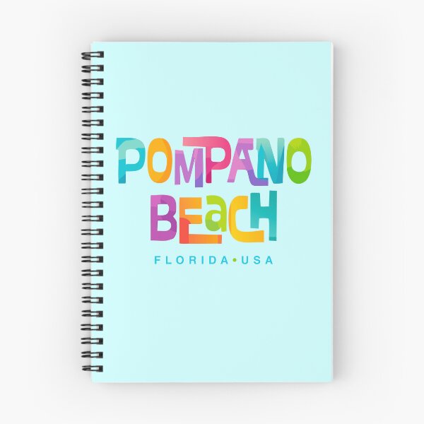 Item preview, Pompano Beach Florida Retro Typographic Design designed and sold by Futurebeachbum.