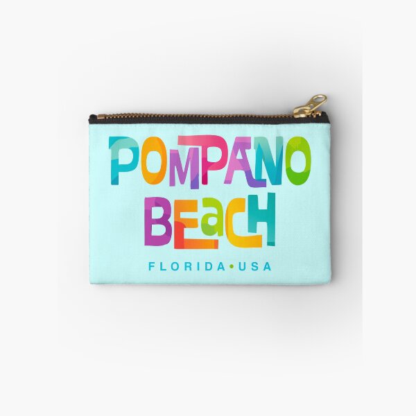 Item preview, Pompano Beach Florida Retro Typographic Design designed and sold by Futurebeachbum.