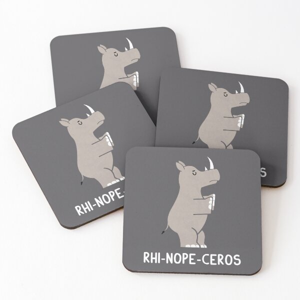 Item preview, Rhi-Nope-Ceros designed and sold by HandsOffMyDinosaur.