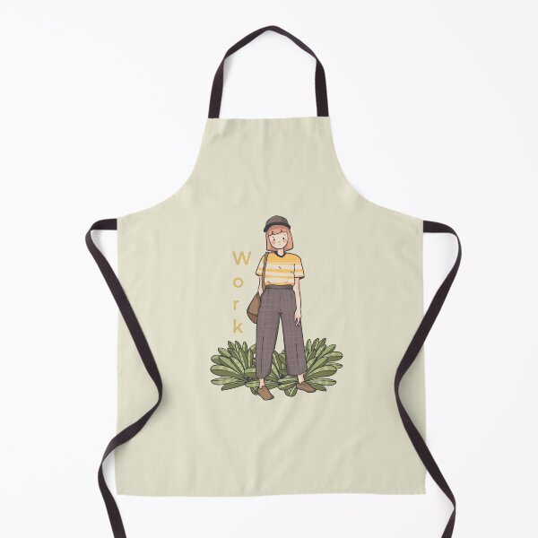 Item preview, Cartoon Girl in Semi-Formal Outfit with Bag and “Work” designed and sold by nada-art.