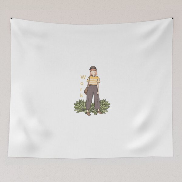 Item preview,  Cartoon Girl in Semi-Formal Outfit with Bag and “Work” designed and sold by nada-art.