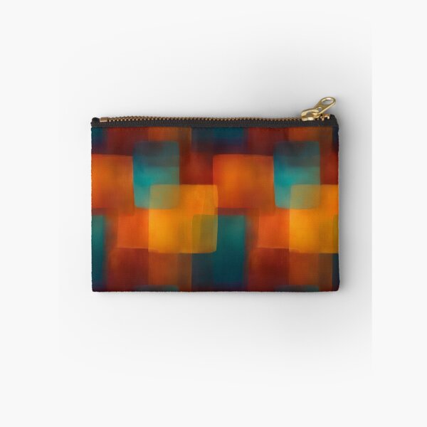 Item preview, Burnt Orange Teal Geometric Color Field Abstract designed and sold by Moisky Patterns.