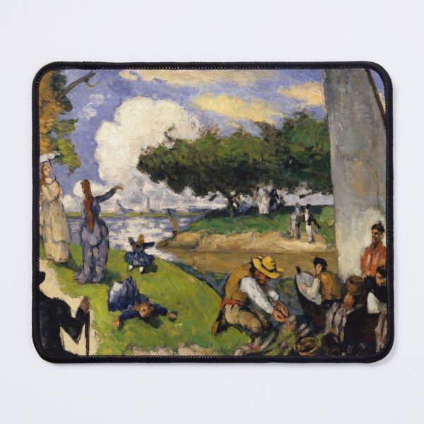 Item preview, The Fishermen Fantastic Scene by Paul Cézanne: Post Impressionist River Poster designed and sold by artofuniverse.