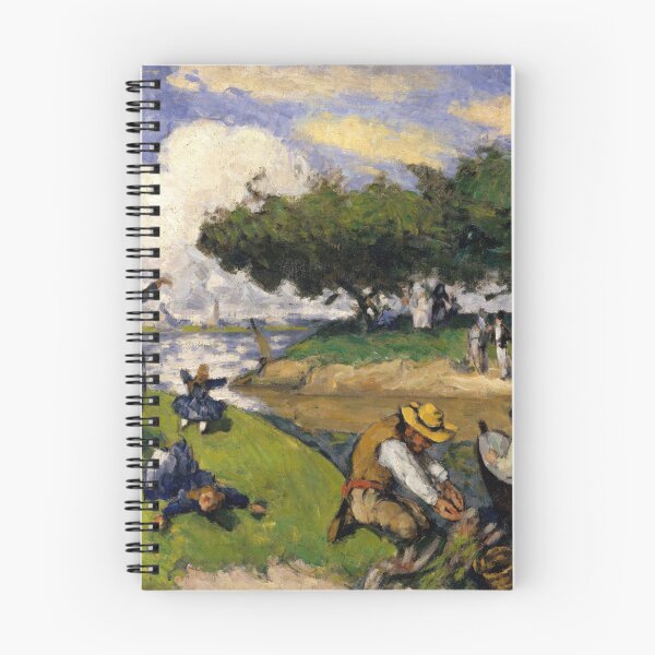 Item preview, The Fishermen Fantastic Scene by Paul Cézanne: Post Impressionist River Poster designed and sold by artofuniverse.