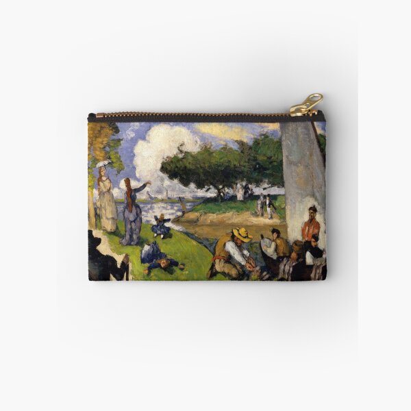 Item preview, The Fishermen Fantastic Scene by Paul Cézanne: Post Impressionist River Poster designed and sold by artofuniverse.