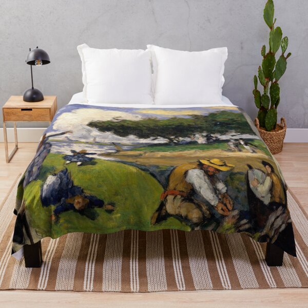 Item preview, The Fishermen Fantastic Scene by Paul Cézanne: Post Impressionist River Poster designed and sold by artofuniverse.