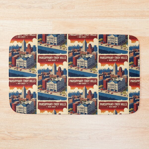 Item preview, Parsippany Troy Hills Jersey 1950s USA Vintage Travel Tourism designed and sold by TravelersGems.