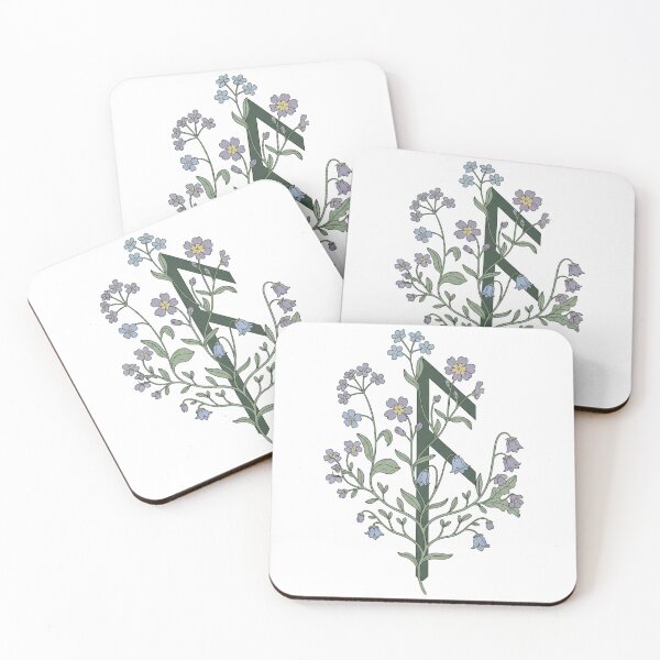 Item preview, Raido Rune Floral Art - Viking Journey & Wildflowers designed and sold by Valeriia_Isaieva.