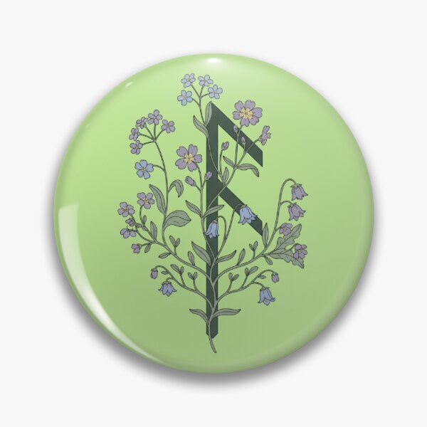 Item preview, Raido Rune Floral Art - Viking Journey & Wildflowers designed and sold by Valeriia_Isaieva.