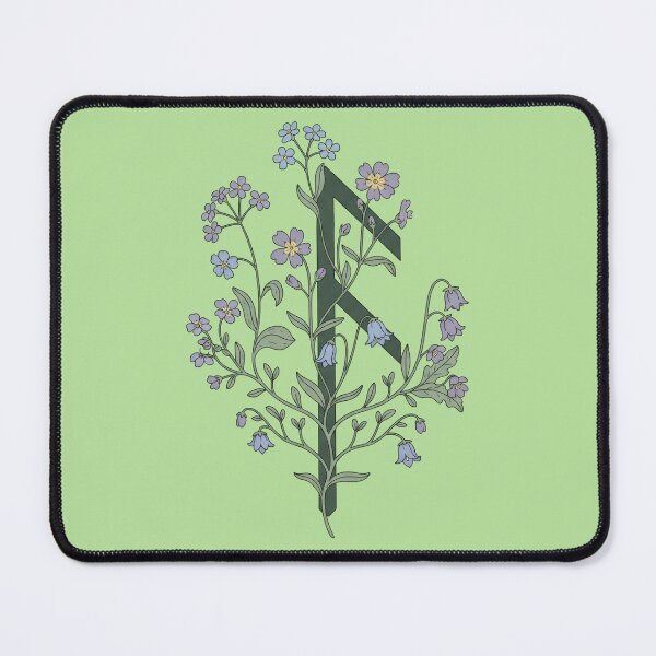 Item preview, Raido Rune Floral Art - Viking Journey & Wildflowers designed and sold by Valeriia_Isaieva.