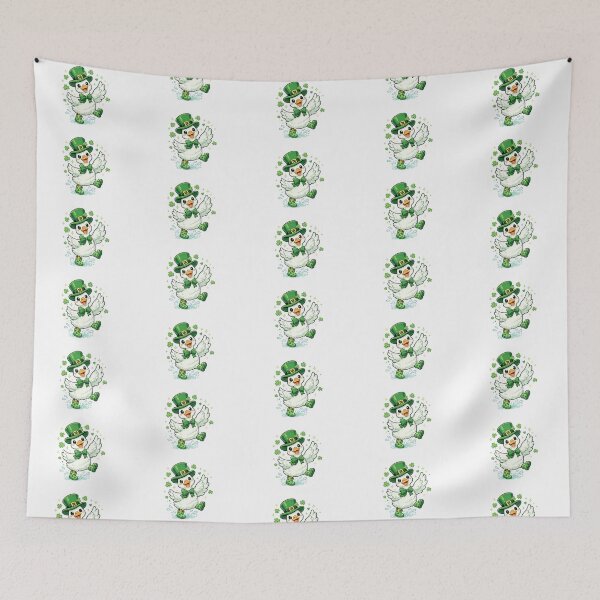 Item preview, Cute St Patrick’s Day Goose Dancing with Shamrocks designed and sold by MujernDesignArt.