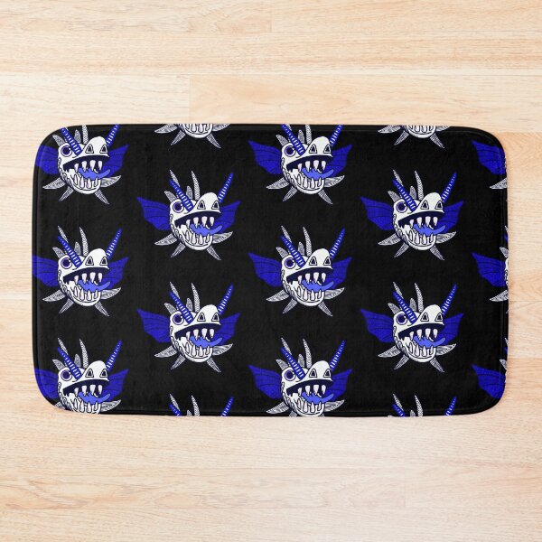 Item preview, Pegatina de máscara panameña de diablo azul oscuro designed and sold by DesignPMG.