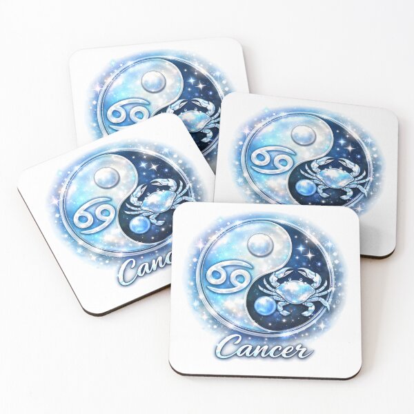 Item preview, Cancer -Zodiac starsign, inside an  yin-yang, Jun 21–Jul 22 designed and sold by FireOrchid.