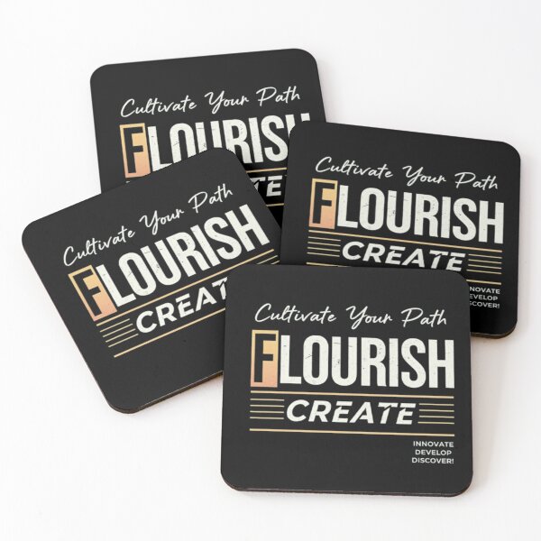 Item preview, Flourish & Create – Cultivate Your Path Typography Design designed and sold by Dogandesighn.