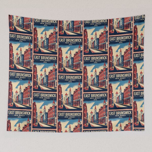 Item preview, East Brunswick Jersey 1950s USA Vintage Travel Tourism designed and sold by TravelersGems.