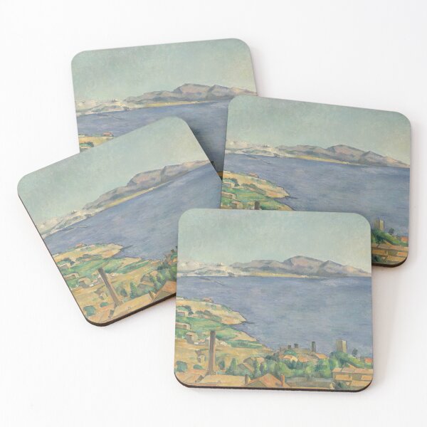 Item preview, The Gulf of Marseilles Seen From Lestaque by Paul Cézanne: Coastal Landscape Poster designed and sold by artofuniverse.