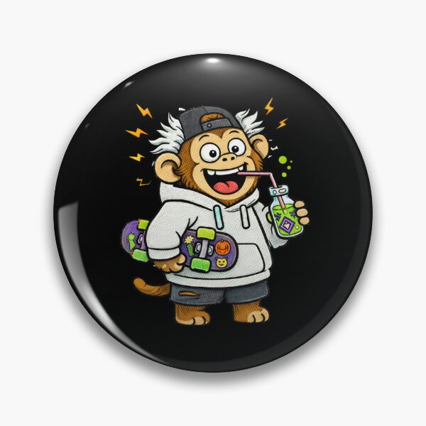 Item preview, Mad Scientist Monkey – Funny Halloween Potion Monkey Mascot designed and sold by ColorSplash123.