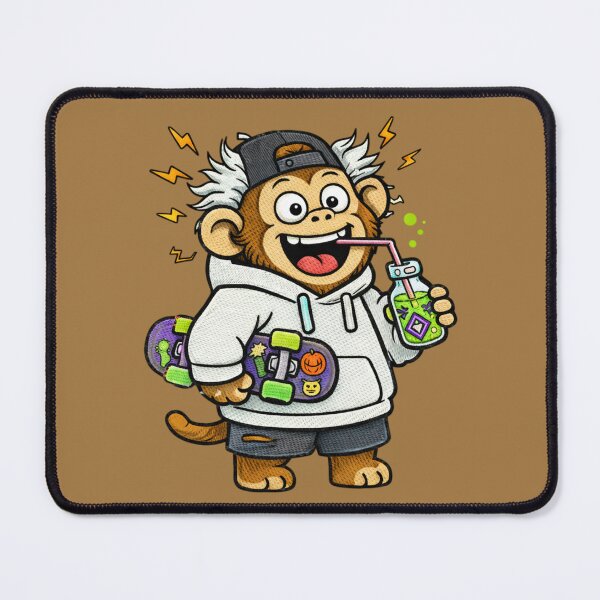 Item preview, Mad Scientist Monkey – Funny Halloween Potion Monkey Mascot designed and sold by ColorSplash123.