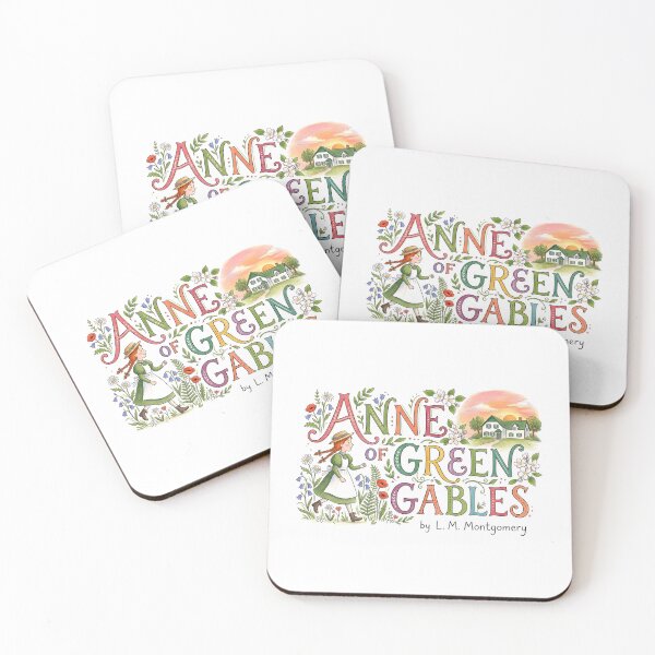 Item preview, Anne of Green Gables L.M. Montgomery Colorful Floral Art designed and sold by Fenay Designs.