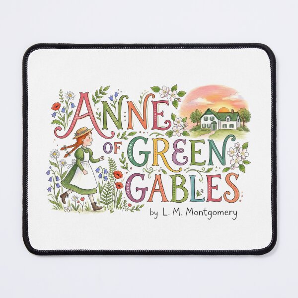 Item preview, Anne of Green Gables L.M. Montgomery Colorful Floral Art designed and sold by Fenay Designs.