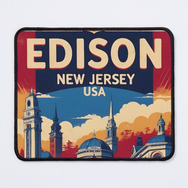 Item preview, Edison Jersey 1950s USA Vintage Travel Tourism designed and sold by TravelersGems.
