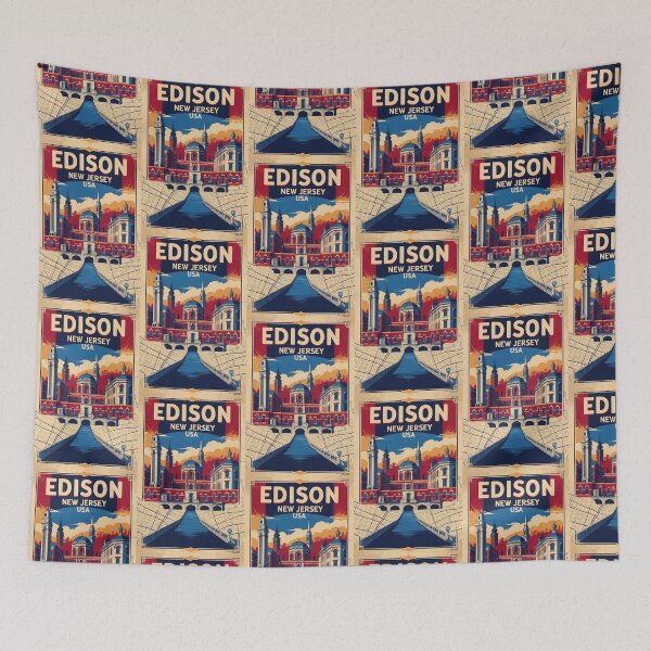 Item preview, Edison Jersey 1950s USA Vintage Travel Tourism designed and sold by TravelersGems.