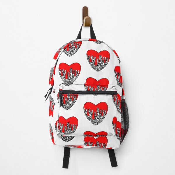 Item preview, Red melted heart zentangle sticker designed and sold by DesignPMG.