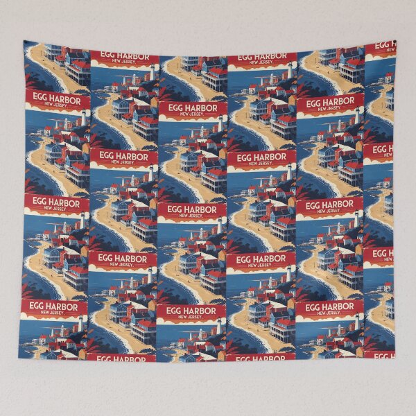 Item preview, Egg Harbor Jersey 1950s USA Vintage Travel Tourism designed and sold by TravelersGems.